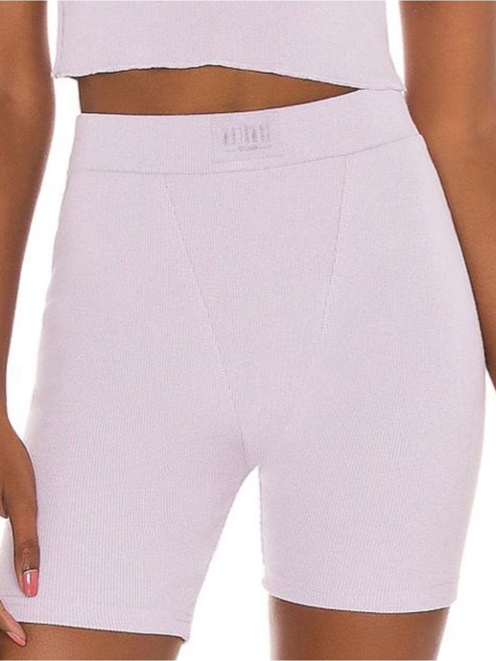 Winter Muse LNGE Rib Short in Lilac